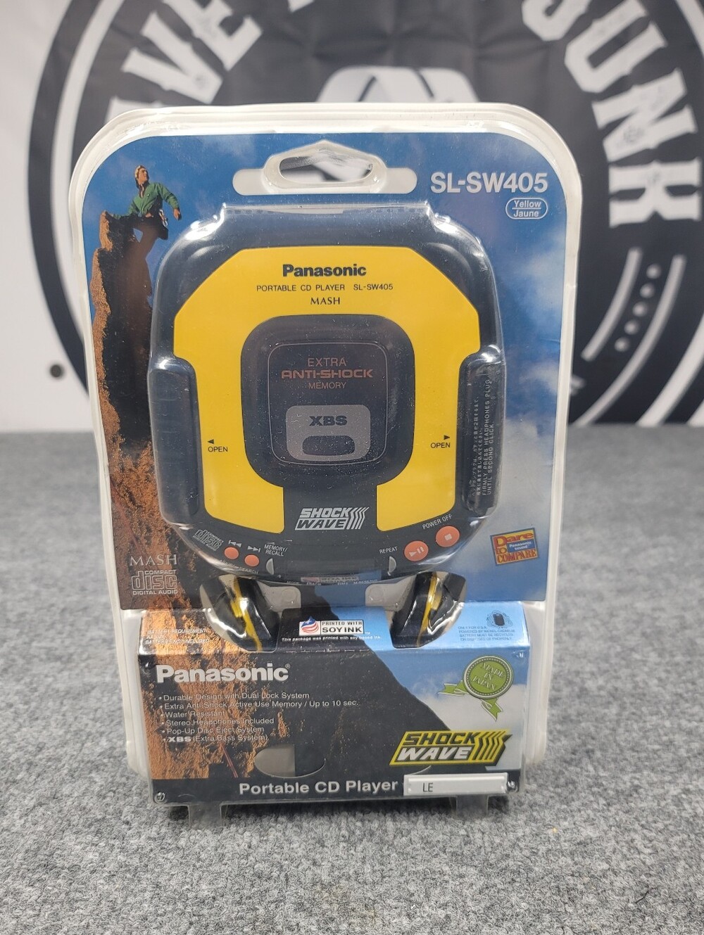 Rare Rack Pack Panasonic Shockwave Portable Compact Disc CD Player SL-SW405 NOS